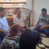 Anggota DPRD Kuningan dari Fraksi Gerindra Bintang saat jumpa pers dengan sejumlah wartawan.